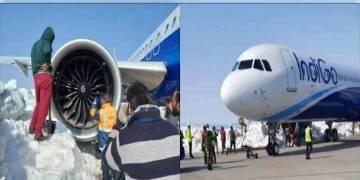 Read more about - বরফে বিমানের চাকা আটকে শ্রীনগরে স্তব্ধ উড়ান                           