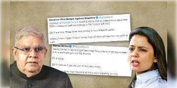 Read more about - মহুয়ার অভিযোগ অস্বীকার রাজ্যপালের, টুইটে পাল্টা ব্যাখ্যা দাবি মহুয়ার