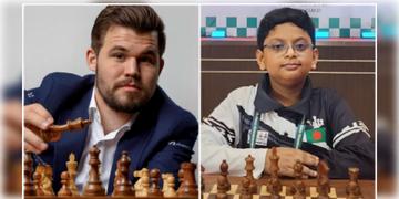 Read more about - Magnus Carlsen-Ryan Rashid | ৯ বছর বয়সি দাবাড়ুর কাছে পরাস্ত পাঁচবারের বিশ্ব চ্যাম্পিয়ন ম্যাগনাস! বাজিমাত বাংলাদেশের রায়ানের