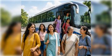 Read more about - Govt Bus | কলকাতা থেকে দিঘা, শিলিগুড়ির মতো দূরপাল্লার সরকারি বাসেও বিনামূল্যে যাতায়াত করতে পারবেন মহিলারা!