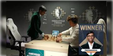Read more about - Rameshbabu Praggnanandhaa | সব ফর্ম্যাটেই বিশ্বের এক নম্বরের বিরুদ্ধে জয়! গুকেশের পর এবার কার্লসেনকে হারিয়ে নজির প্রজ্ঞানন্দের!
