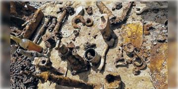 Read more about - Imphal | ইম্ফল থেকে উদ্ধার দ্বিতীয় বিশ্বযুদ্ধের সময়ের হ্যান্ড গ্রেনেড, গুলির খোল-সহ আরও অস্ত্রশস্ত্র!