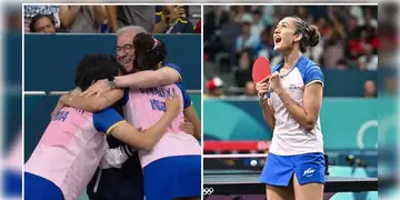 Read more about - Paris Olympic 2024 | টেবিল টেনিসের কোয়ার্টার ফাইনালে উঠে ইতিহাস গড়লো ভারত! রোমানিয়াকে  হারিয়ে শেষ আটে মণিকা বাত্রা-শ্রীজা আকুলারা