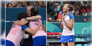 Read more about - Paris Olympic 2024 | টেবিল টেনিসের কোয়ার্টার ফাইনালে উঠে ইতিহাস গড়লো ভারত! রোমানিয়াকে  হারিয়ে শেষ আটে মণিকা বাত্রা-শ্রীজা আকুলারা