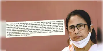 Read more about - 'বিচারব্যবস্থার অপব্যবহার'- বিরোধীদের বৈঠক চেয়ে চিঠি মমতার