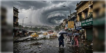 Read more about - Weather Update | শক্তি বাড়িয়ে তীব্র ঘূর্ণিঝড়ে পরিণত হয়েছে ‘অর্ণব’, রাজ্যজুড়ে ঝড়বৃষ্টির সম্ভাবনা