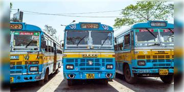 Read more about - Bus Strike | তিনদিনের বাস ধর্মঘটেই অনড় বাস মালিক সংগঠন! ভেস্তে গেলো পরিবহণ দপ্তর-পুলিশের সঙ্গে বৈঠক!