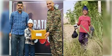 Read more about - Indian Army | যুদ্ধের আবহে সমস্ত ভয়কে উপেক্ষা করে সেনাকে পৌঁছে দিয়েছিলো লস্যি, জল, আইসক্রিম! ১০ বছরের শ্রাবণ বিশেষ সম্মান দিলো সেনা!