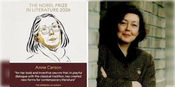 Read more about - Nobel Prize 2026 | ছকভাঙা-উদ্ভাবনী লেখনী, সাহিত্যে নোবেল পেলেন কানাডার কবি অ্যানে কারসন