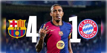 Read more about - UEFA Champions League | চ্যাম্পিয়ন্স লিগে বায়ার্নকে ৪:১ গোলে হারালো বার্সেলোনা, সৌজন্যে রাফিনহার বিধ্বংসী হ্যাটট্রিক