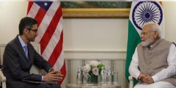 Read more about - Narendra Modi in US | ভারতে তৈরী হবে 'গুগুল ফিনটেক অপারেশন সেন্টার'! আরও বিনিয়োগ করতে চলেছে অ্যামাজন!