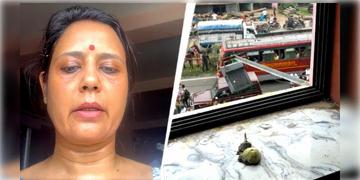 Read more about - Mahua Moitra | কালীগঞ্জে ডিম হামলার শিকার মহুয়া মৈত্র, জানালা দিয়ে উড়ে আসা ডিম-কাদায় ভিজল শাড়ি!