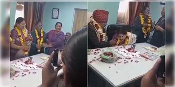 Read more about - Govt Employee Farewell Tragedy । অসুস্থ স্ত্রীর দেখভাল করার জন্য আগেই অবসর! বিদায় অনুষ্ঠানেই মৃত্যু মহিলার! ভাইরাল ভিডিও