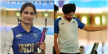 Read more about - Paris Olympic 2024 |  শুটিংয়ে ১০ মিটার এয়ার পিস্তলের মিক্সড টিম ইভেন্টের ব্রোঞ্জ পদকের ম্যাচে যোগ্যতা অর্জন মনু ভাকের-সরবজোত সিংয়ের জুটির