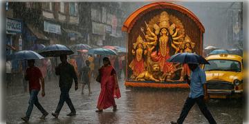 Read more about - Dashami Weather Update | দুর্গাপুজোয় শেষে বৃষ্টির চোখরাঙানি, দশমীতে দুর্যোগে কাঁপবে বাংলা!