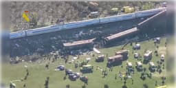 Read more about - Spain Train Crash | দুমড়ে-মুচড়ে গিয়েছে ইঞ্জিন, ট্র্যাকের পাশে ছড়িয়ে বেলাইন কামরাগুলো! স্পেনে হাইস্পিড ট্রেনের সংঘর্ষ, মৃত বেড়ে ৫০!