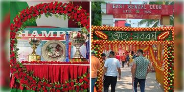 Read more about - Mohun Bagan-East Bengal | মহাসমারোহে রীতি মেনে বার পুজো সারলো মোহনবাগান-ইস্টবেঙ্গল!