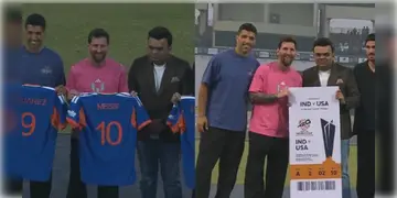 Read more about - Messi in Delhi | বিশ্বকাপের টিকিট থেকে তেন্ডুলকরের ১০ নম্বর জার্সি! দিল্লিতে মেসিকে বিশেষ উপহার ICCর!