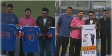 Read more about - Messi in Delhi | বিশ্বকাপের টিকিট থেকে তেন্ডুলকরের ১০ নম্বর জার্সি! দিল্লিতে মেসিকে বিশেষ উপহার ICCর!