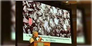 Read more about - Rare Earth Magnet | বিরল খনিজ উৎপাদনে উৎসাহী ভারত! ৭২০০ কোটির প্রকল্পে ছাড়পত্র কেন্দ্র-র