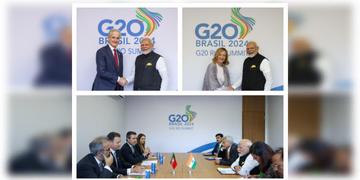 Read more about - G20 Summit | বিশ্ব বাণিজ্যে চিনের সঙ্গে পাল্লা! ইতালি, ফ্রান্স ও ব্রিটেনের প্রধানমন্ত্রীর সঙ্গে বৈঠক সারলেন প্রধানমন্ত্রী মোদী