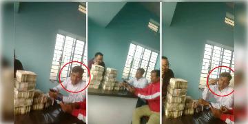 Read more about - Barasat | টেবিলে রাখা টাকার পাহাড়, পাশেই বসে তৃণমূল নেতা! ভিডিও ভাইরাল হতেই শোরগোল বারাসতে!