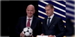 Read more about - FIFA | ফিফার বিরুদ্ধে একজোট উয়েফা-কনকাকাফ, অনিশ্চয়তার মুখে মোট ৯৬টি দেশের বিশ্বকাপ ভবিষ্যৎ!
