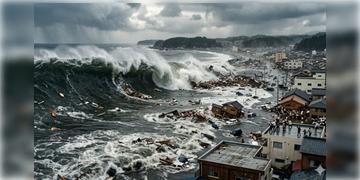 Read more about - Tsunami | ৭.৪ মাত্রার ভূমিকম্পের ৪০ মিনিটের মাথাতেই জাপানে আছড়ে পড়ল সুনামি!