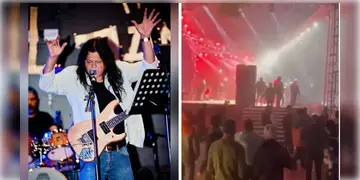 Read more about - Singer James | ভরা কনসার্টে জেমসকে লক্ষ্য করে ইঁট-পাথর ছুড়লো দুষ্কৃতীরা! ইউনূসের বাংলাদেশে তলানিতে সংস্কৃতি