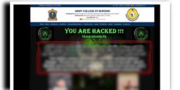 Read more about - Army Nursing College | সেনা নার্সিং কলেজের ওয়েবসাইট হ্যাক করল পাকিস্তানের হ্যাকাররা! লেখা হলো জ্বালাময়ী বক্তব্যও!