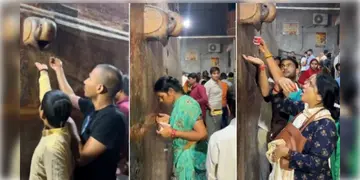 Read more about - Banke Bihari Temple । 'চরণামৃত' ভেবে ACর জল খেলেন ভক্তরা! বাঁকে বিহারী মন্দিরের ঘটনায় হাসির রোল সোশালে