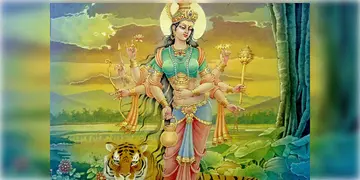 Read more about - Devi Kushmanda | চতুর্থী-তে পূজিত হন দেবী কুষ্মাণ্ডা, ওষ্ঠে হাসি নিয়ে মহাবিশ্বের সৃজন করেন দেবী