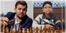 Read more about - Magnus Carlsen-Ryan Rashid | ৯ বছর বয়সি দাবাড়ুর কাছে পরাস্ত পাঁচবারের বিশ্ব চ্যাম্পিয়ন ম্যাগনাস! বাজিমাত বাংলাদেশের রায়ানের