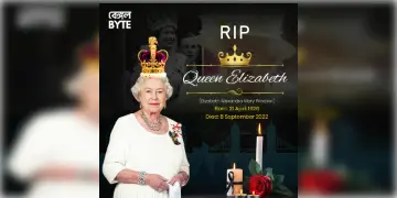 Read more about - চোখের জলে চিরবিদায়, শেষযাত্রায় লন্ডন পৌঁছল রানি দ্বিতীয় এলিজাবেথের মরদেহ