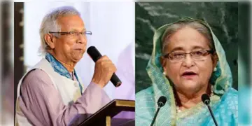 Read more about - Sheikh Hasina | শেখ হাসিনার 'কণ্ঠ রোধ' করলো ইউনুস সরকার! হাসিনার বক্তব্য গণমাধ্যম ও সোশ্যাল মিডিয়ায় প্রচারের উপর নিষেধাজ্ঞা