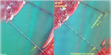 Read more about - Myanmar Earthquake | কয়েক সেকেন্ডের ভূমিকম্প বদলে দিয়েছে নদীর গতিপথ! মায়ানমারের ধ্বংসযজ্ঞের ছবি দিলো ISRO
