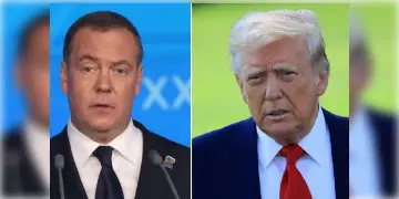 Read more about - Donald Trump | উচিত শিক্ষা দিতে নিউক্লিয়ার সাবমেরিনে রাশিয়াকে ঘিরে ফেলার নির্দেশ! ট্রাম্পের বক্তব্যে তোলপাড়