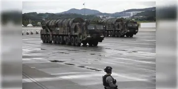 Read more about - South Korea | সবচেয়ে শক্তিশালী ক্ষেপণাস্ত্র উন্মোচন করলো দক্ষিণ কোরিয়া, উত্তর কোরিয়ার ভূগর্ভস্থ বাঙ্কারগুলিতে পৌঁছাতে পারে এই ক্ষেপণাস্ত্র