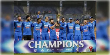 Read more about - India vs Australia T20 | ভারতের বোলারদের কাছে হার 'বিশ্বকাপ' জয়ী অস্ট্রেলিয়ার! 'নিয়মরক্ষার' ম্যাচে একাধিক নয়া নজির!