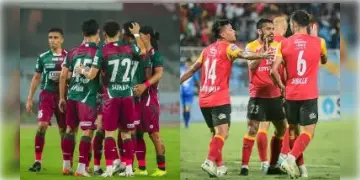Read more about - Super Cup | শনিতেই সুপার কাপে নামছে মোহনবাগান, ইস্টবেঙ্গল! কার বিরুদ্ধে খেলবে দুই দল? খেলা দেখবেন কোথায়?