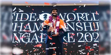 Read more about - D Gukesh । ভারত আবার 'দাবার' সভায় শ্রেষ্ঠ আসন নিলো সর্বকনিষ্ঠ ওয়ার্ল্ড চ্যাম্পিয়ন 'ডি গুকেশ'র হাত ধরে, নেপথ্যে কার অবদান?