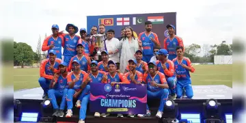 Read more about - PD Champion Trophy | পিডি চ্যাম্পিয়ন্স ট্রফি জয় ভারতের! ইংল্যান্ডকে ৭৯ রানের ব্যবধানে হারালো ভারতের দিব্যাঙ্গ ক্রিকেট দল