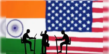 Read more about - India-America | শুল্ক যুদ্ধের আবহে ভারতকে ছাড় দেবে ট্রাম্প প্রশাসন? দিল্লিতে আজ বাণিজ্য মন্ত্রকের সঙ্গে বৈঠকে মার্কিন প্রতিনিধিরা!