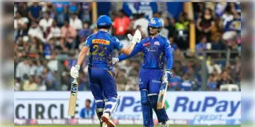 Read more about - MI vs KKR | ঘরের মাঠে দুর্দান্ত কামব্যাক! চলতি আইপিএলে প্রথম জয় পেল মুম্বই ইন্ডিয়ান্স! ২ উইকেটে পরাজিত নাইটরা!