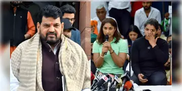 Read more about - Wrestlers Protest | ব্রিজভূষণের বিরুদ্ধে যৌন হেনস্থার অভিযোগে কুস্তিগীরদের দায়ের পকসো আইনের এফআইআর খারিজ!