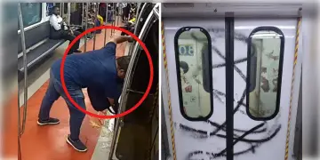 Read more about - Kolkata Metro | মেট্রোর দরজায় আঁকছেন কালো ক্রস! অজ্ঞাতপরিচয় যুবকের কাণ্ডে ঘনাচ্ছে রহস্য