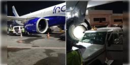 Read more about - Kolkata Airport | বিমানের ইঞ্জিনে কেটারিং গাড়ির ধাক্কা, বড় বিপদ হতে পারতো কলকাতা বিমানবন্দরে!