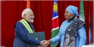 Read more about - Narendra Modi | প্রধানমন্ত্রীর মুকুটে নয়া পালক, এবার নামিবিয়ার সর্বোচ্চ নাগরিক সম্মানে ভূষিত হলেন নরেন্দ্র মোদী!