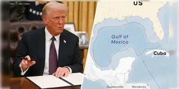 Read more about - Gulf of America | 'গাল্ফ অফ মেক্সিকো' নয়, ‘গাল্ফ অফ আমেরিকা’!মেক্সিকো উপসাগরের নাম বদলে দিলেন ট্রাম্প!