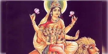 Read more about - Devi Skandhamata | পঞ্চমী-তে দেব সেনাপতি কার্তিককে কোলে নিয়ে পূজা নেন মা স্কন্দমাতা, অভয়মুদ্রায় সন্তানধারণের বর দেন দেবী